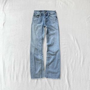 Wild Fable Low-Rise Bootcut Flare Multi-Button Light Blue Jeans, Women’s 0 (XS)